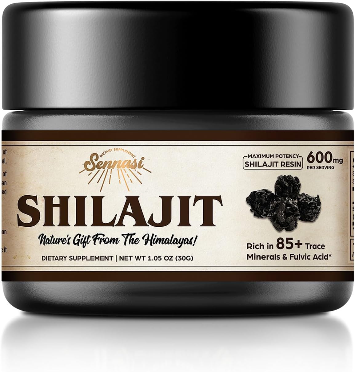 Shilajit Resin Pure - شيلاجيت نقي عضوي من جبال الهيمالايا،