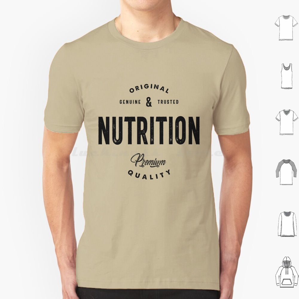 Nutrition & Fitness Class - التغذية الأصلية تي شيرت القطن الرجال