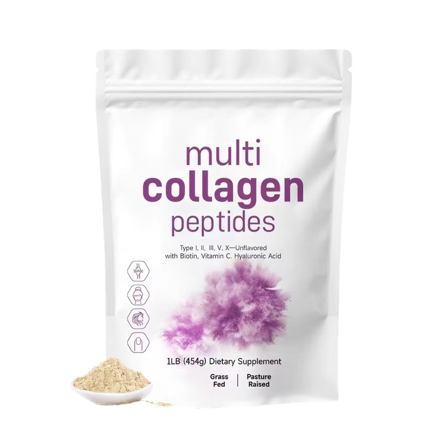 Collagen Peptide Powder - 454G مسحوق الببتيدات متعدد الكولاجين -