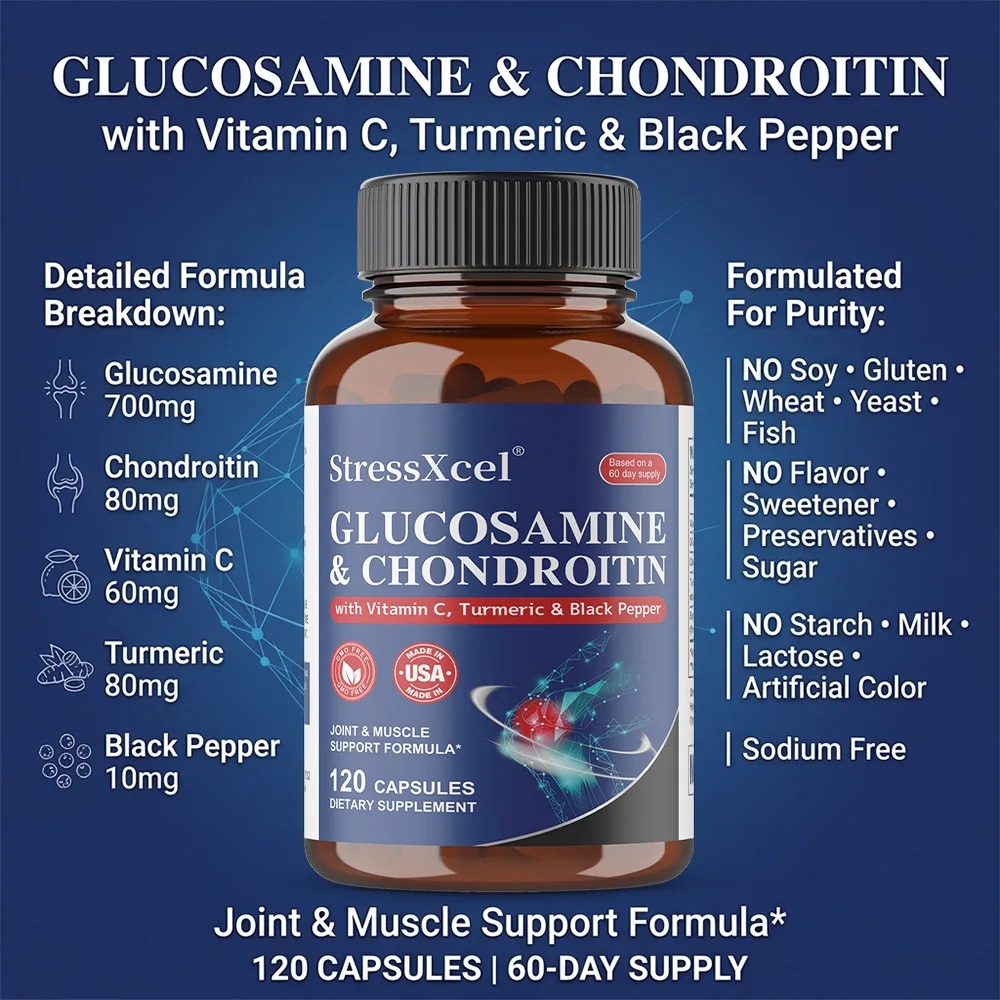 مكمل غذائي لدعم المفاصل بالجلو - مراجعة Glucosamine Chondroitin Joint وسعره