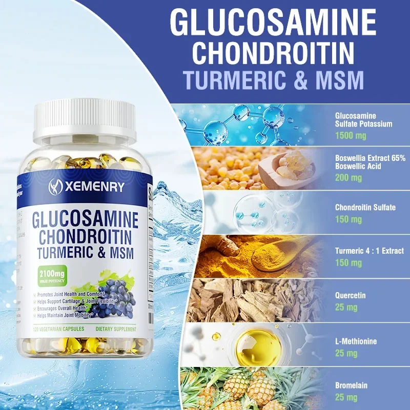 كبسولات الجلوكوزامين والكوندرو - مراجعة Glucosamine Chondroitin Joint وسعره