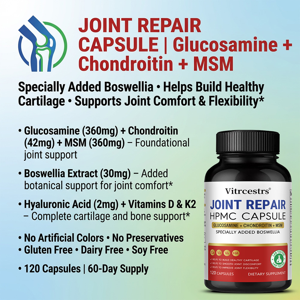 دعم طبيعي قوي للمفاصل - يحتوي  - مراجعة Glucosamine Chondroitin Joint وسعره
