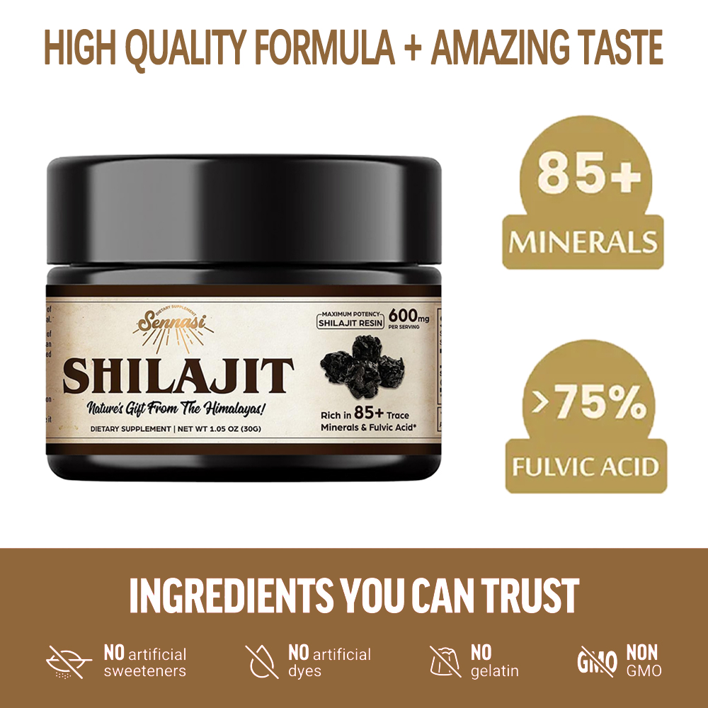 راتنج الشيلاجيت الهيمالايي الن - مراجعة Shilajit Resin Pure وسعره