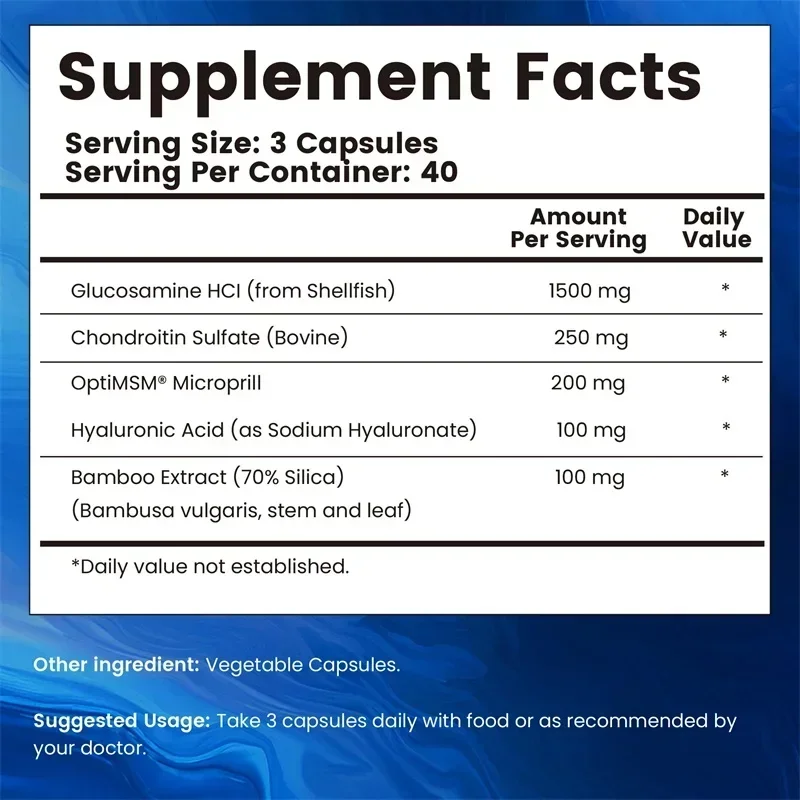 دعم المفاصل - يدعم صحة المفاصل - مراجعة Glucosamine Chondroitin Joint وسعره